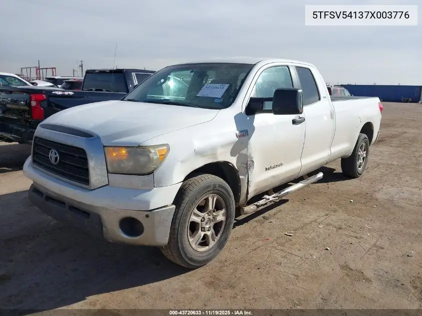 5TFSV54137X003776 2007 Toyota Tundra Sr5 5.7L V8