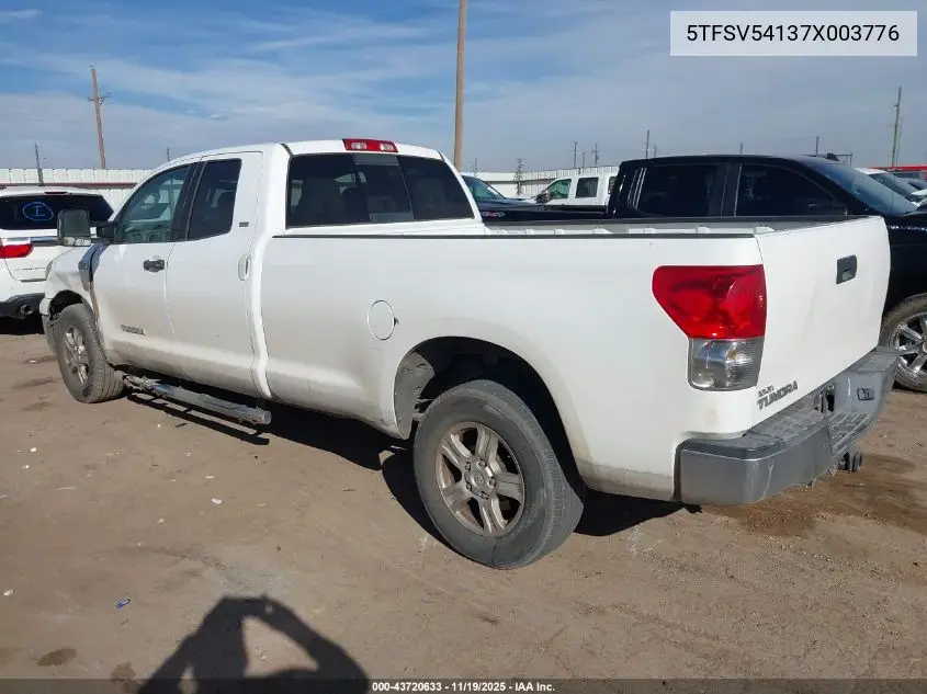 5TFSV54137X003776 2007 Toyota Tundra Sr5 5.7L V8