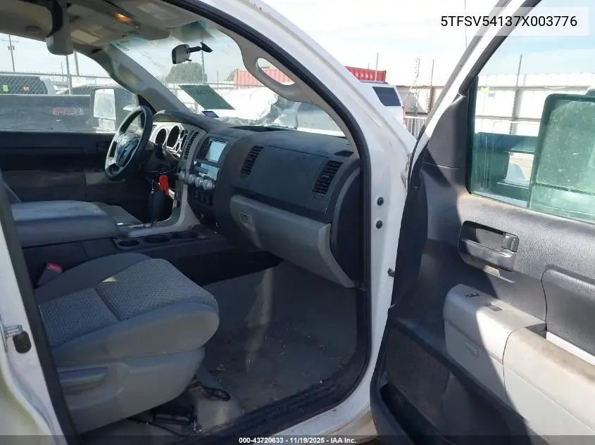 5TFSV54137X003776 2007 Toyota Tundra Sr5 5.7L V8