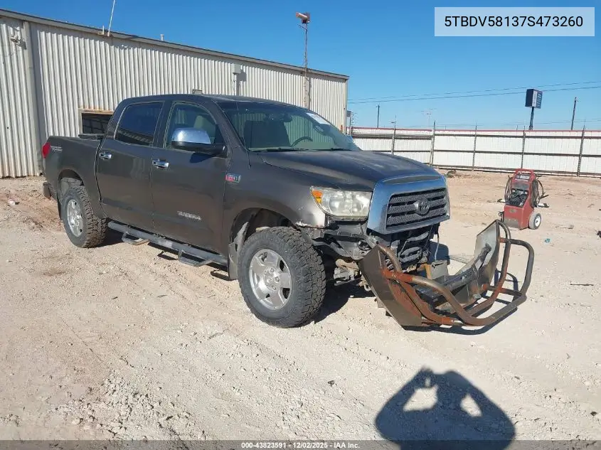 5TBDV58137S473260 2007 Toyota Tundra Limited 5.7L V8