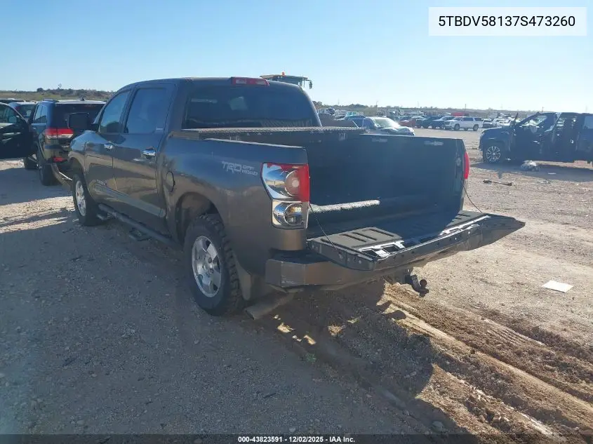 5TBDV58137S473260 2007 Toyota Tundra Limited 5.7L V8