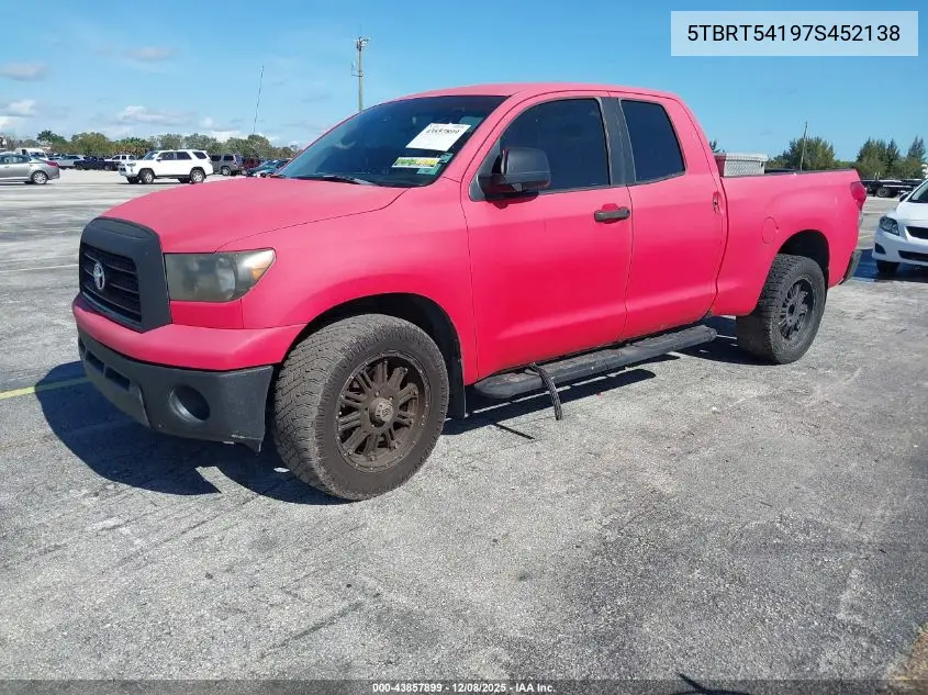 5TBRT54197S452138 2007 Toyota Tundra Sr5 4.7L V8