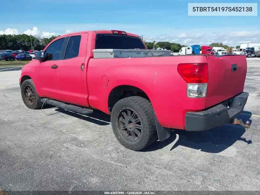 5TBRT54197S452138 2007 Toyota Tundra Sr5 4.7L V8