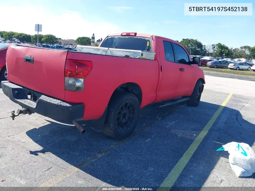 5TBRT54197S452138 2007 Toyota Tundra Sr5 4.7L V8
