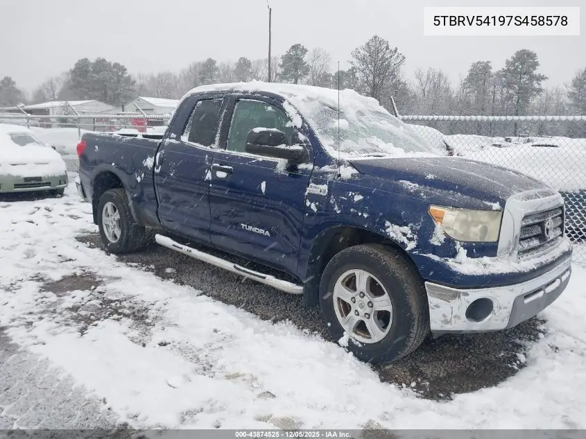 5TBRV54197S458578 2007 Toyota Tundra Sr5 V8