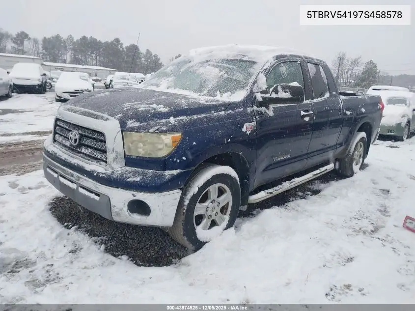 5TBRV54197S458578 2007 Toyota Tundra Sr5 V8
