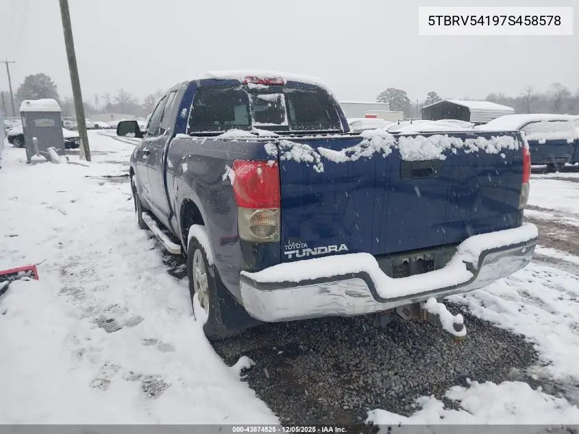 5TBRV54197S458578 2007 Toyota Tundra Sr5 V8