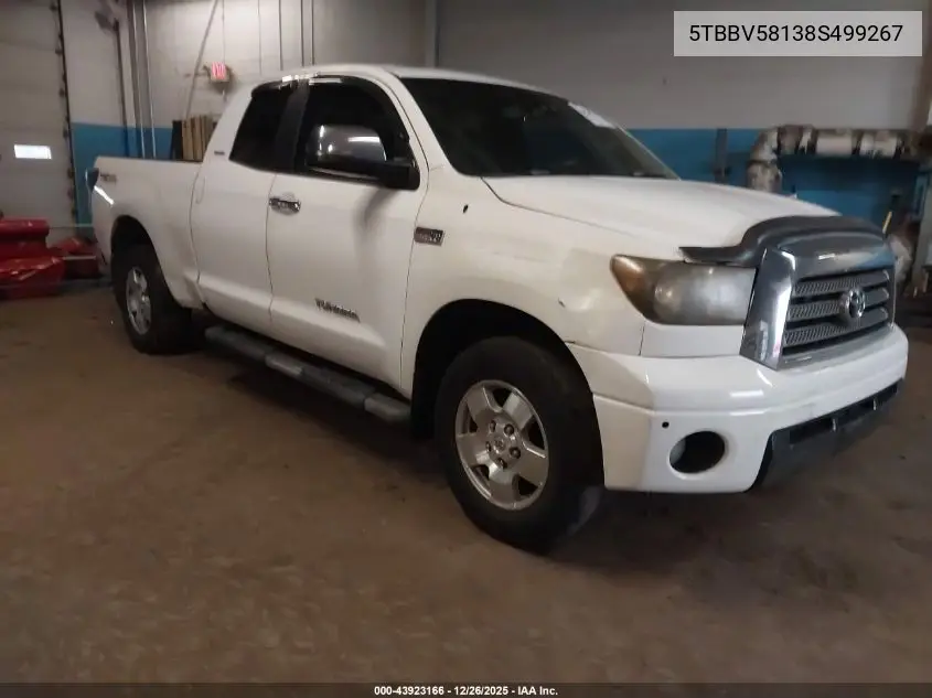 5TBBV58138S499267 2008 Toyota Tundra Limited 5.7L V8