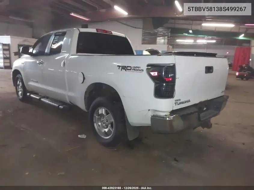 5TBBV58138S499267 2008 Toyota Tundra Limited 5.7L V8