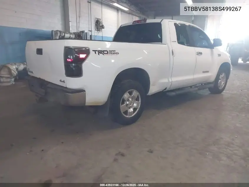 5TBBV58138S499267 2008 Toyota Tundra Limited 5.7L V8