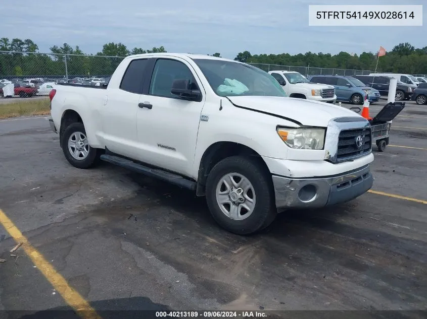 2009 Toyota Tundra Grade 4.7L V8 VIN: 5TFRT54149X028614 Lot: 40213189