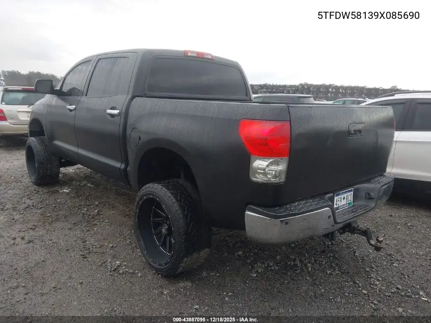 5TFDW58139X085690 2009 Toyota Tundra Limited 5.7L V8