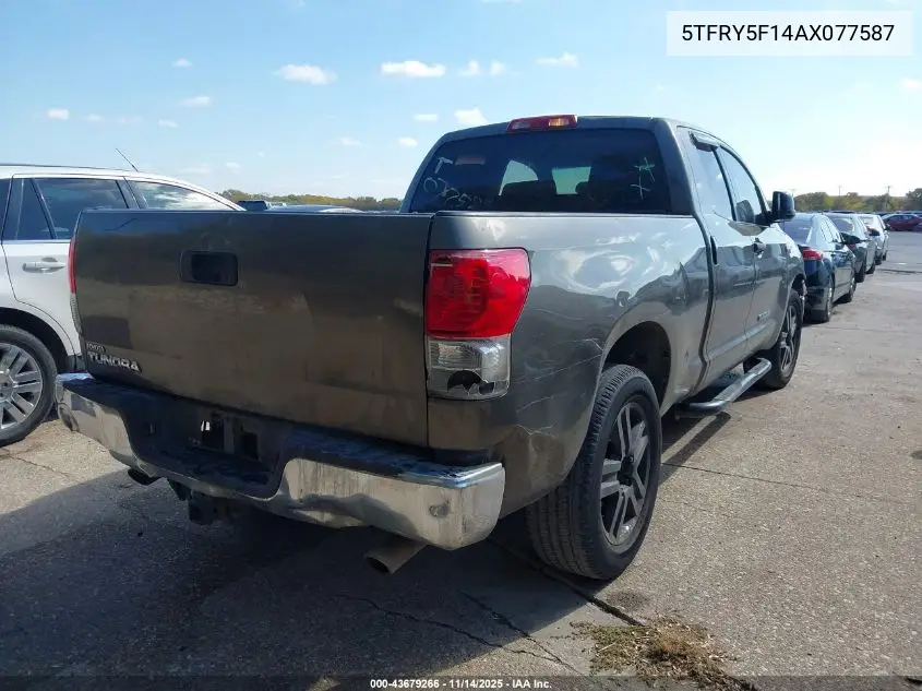 5TFRY5F14AX077587 2010 Toyota Tundra Grade 5.7L V8