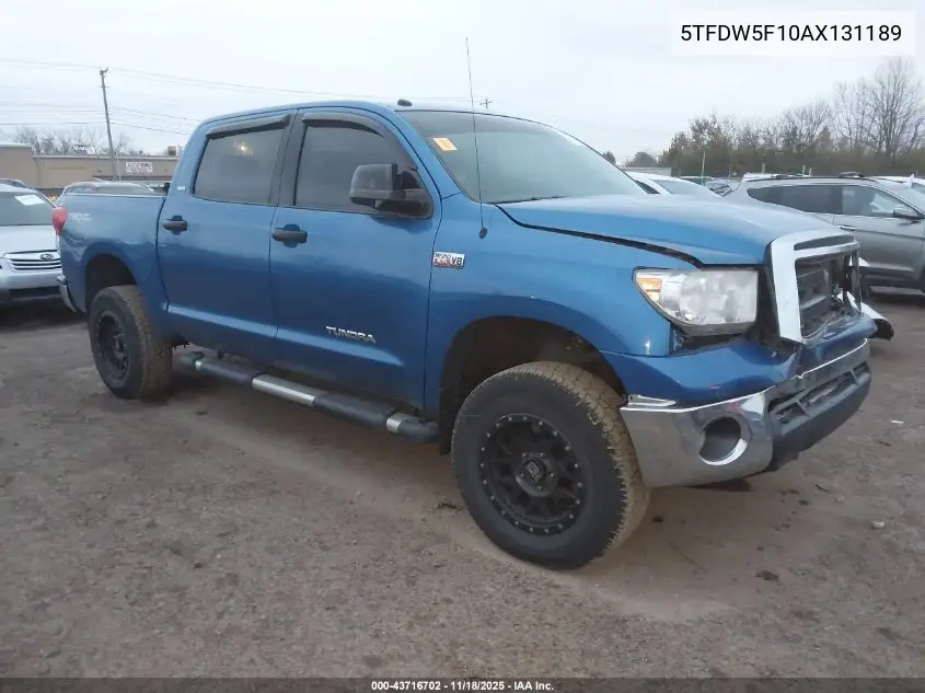 5TFDW5F10AX131189 2010 Toyota Tundra Grade 5.7L V8
