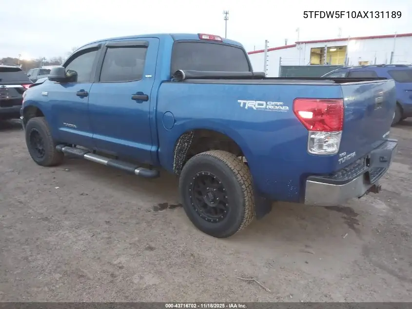5TFDW5F10AX131189 2010 Toyota Tundra Grade 5.7L V8