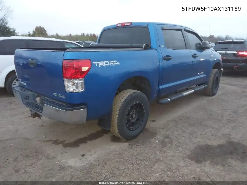 5TFDW5F10AX131189 2010 Toyota Tundra Grade 5.7L V8