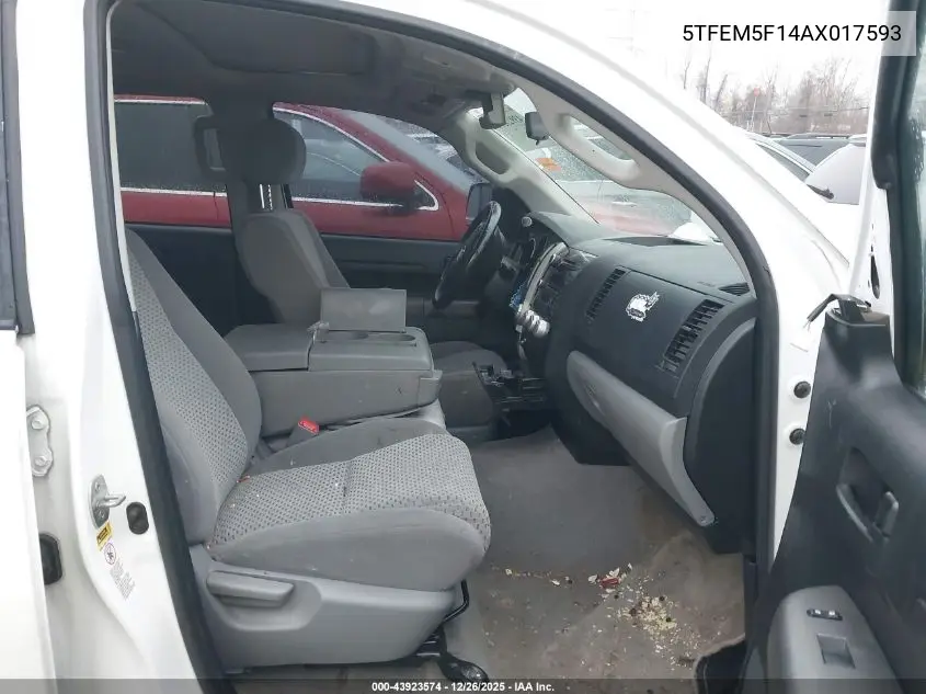 5TFEM5F14AX017593 2010 Toyota Tundra Grade 4.6L V8