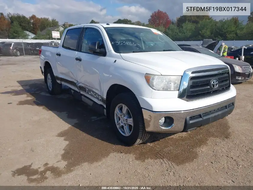 5TFDM5F19BX017344 2011 Toyota Tundra Grade 4.6L V8