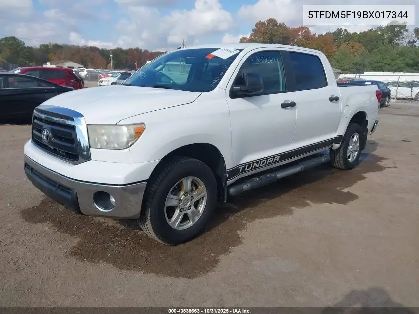 5TFDM5F19BX017344 2011 Toyota Tundra Grade 4.6L V8