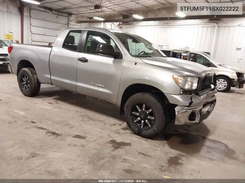 5TFUM5F19BX022222 2011 Toyota Tundra Grade 4.6L V8