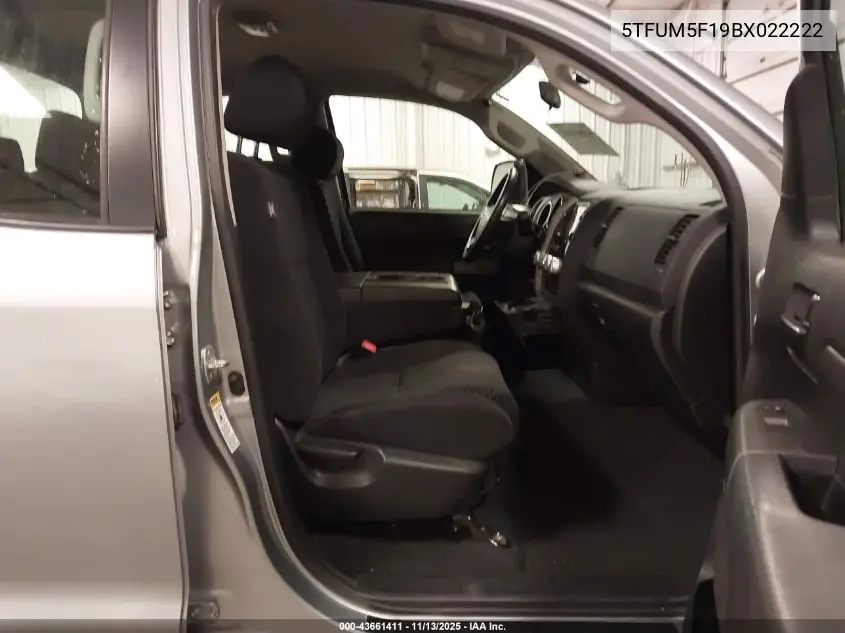 5TFUM5F19BX022222 2011 Toyota Tundra Grade 4.6L V8