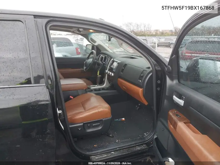 5TFHW5F19BX167868 2011 Toyota Tundra Limited 5.7L V8
