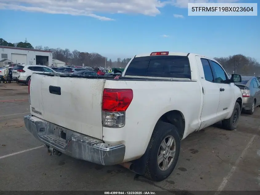 5TFRM5F19BX023604 2011 Toyota Tundra Grade 4.6L V8