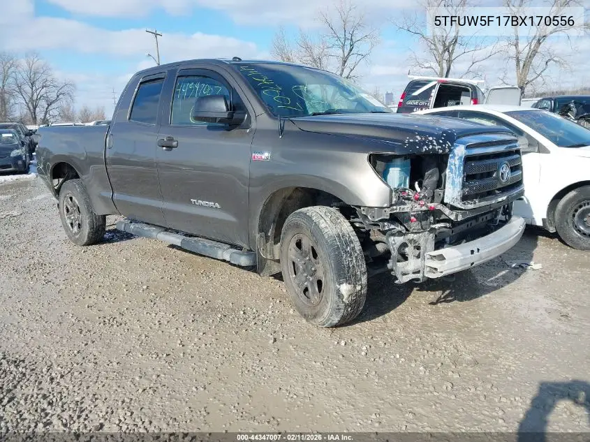 5TFUW5F17BX170556 2011 Toyota Tundra Grade 5.7L V8