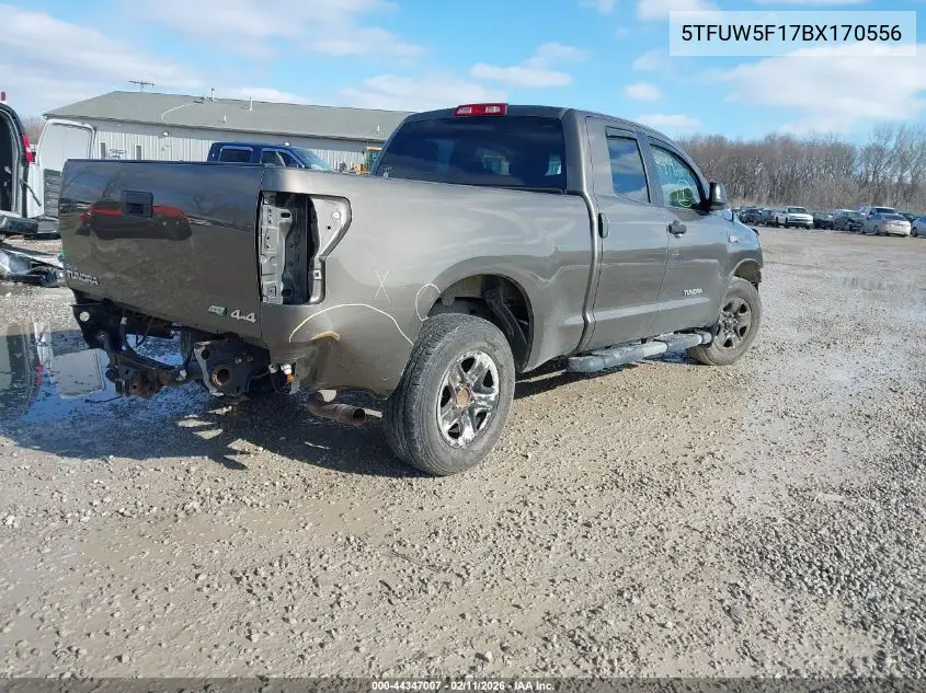 5TFUW5F17BX170556 2011 Toyota Tundra Grade 5.7L V8