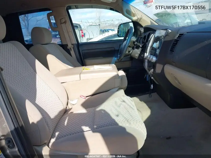 5TFUW5F17BX170556 2011 Toyota Tundra Grade 5.7L V8
