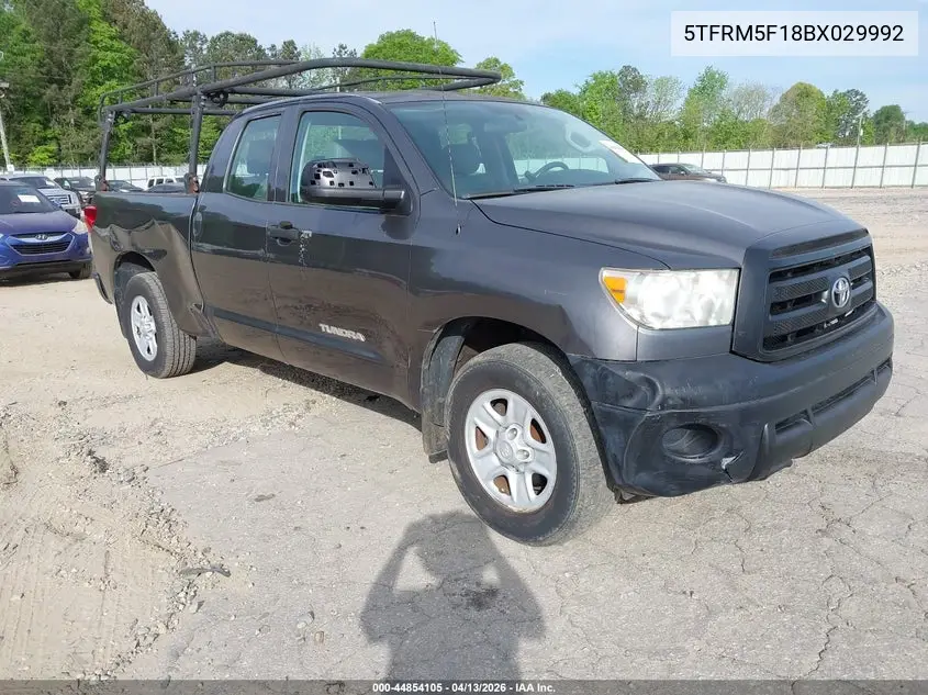 5TFRM5F18BX029992 2011 Toyota Tundra Grade 4.6L V8