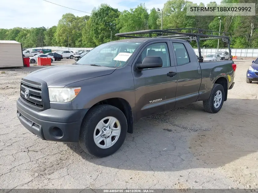 5TFRM5F18BX029992 2011 Toyota Tundra Grade 4.6L V8