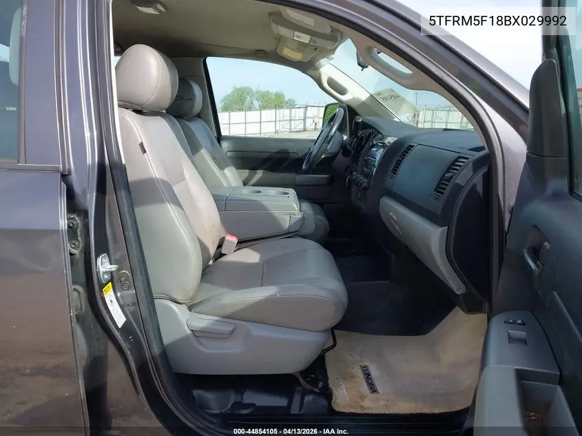 5TFRM5F18BX029992 2011 Toyota Tundra Grade 4.6L V8