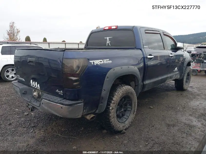 5TFHY5F13CX227770 2012 Toyota Tundra Limited 5.7L V8