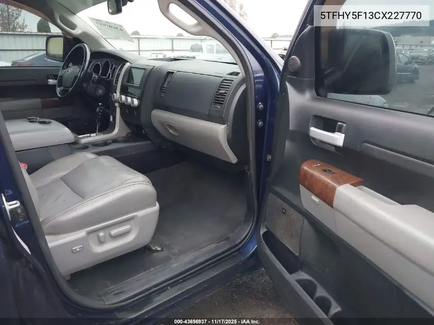 5TFHY5F13CX227770 2012 Toyota Tundra Limited 5.7L V8