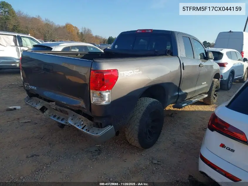 5TFRM5F17CX044159 2012 Toyota Tundra Grade 4.6L V8