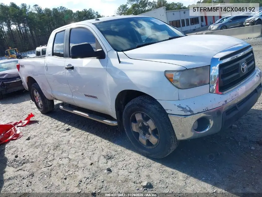 5TFRM5F14CX046192 2012 Toyota Tundra Grade 4.6L V8