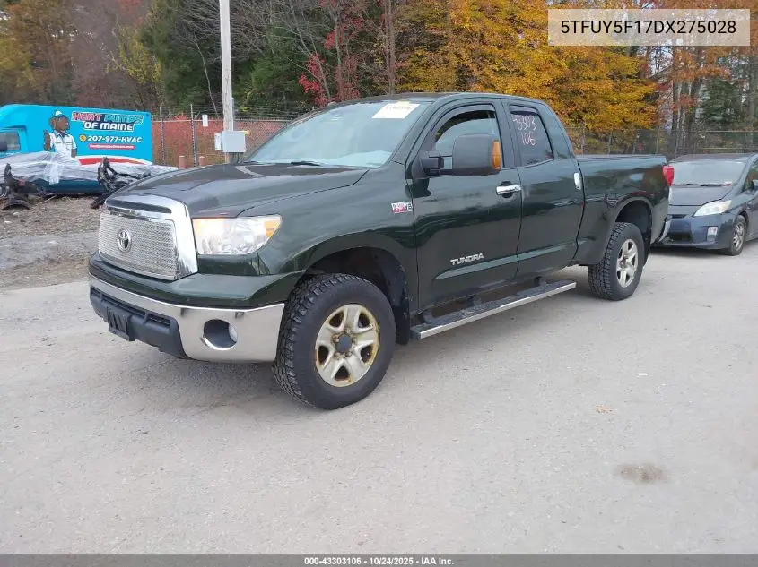 5TFUY5F17DX275028 2013 Toyota Tundra Grade 5.7L V8