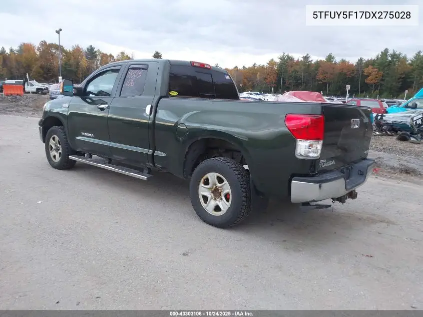 5TFUY5F17DX275028 2013 Toyota Tundra Grade 5.7L V8