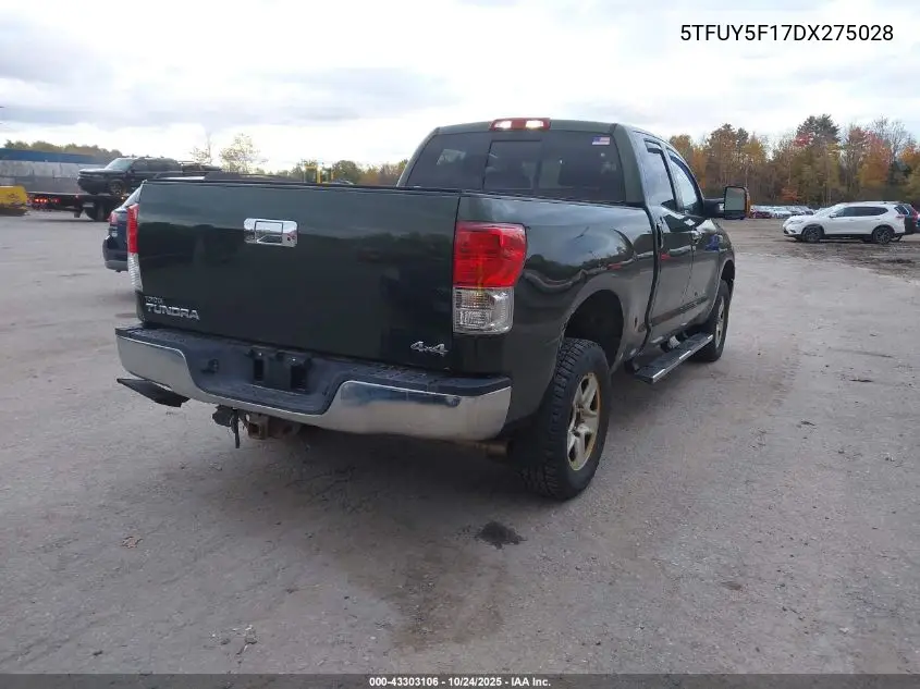 5TFUY5F17DX275028 2013 Toyota Tundra Grade 5.7L V8