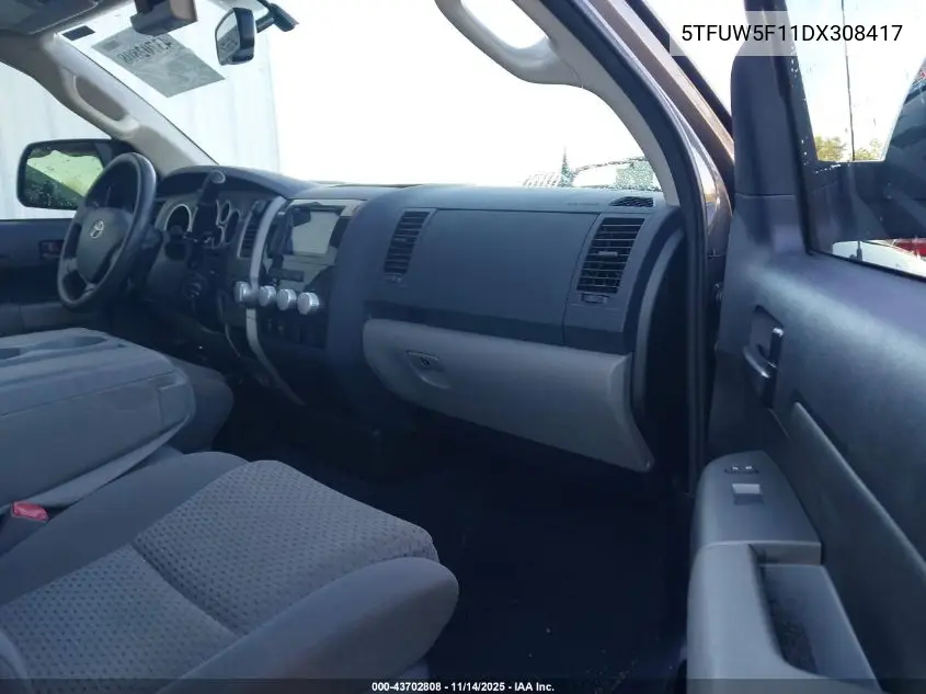 5TFUW5F11DX308417 2013 Toyota Tundra Grade 5.7L V8
