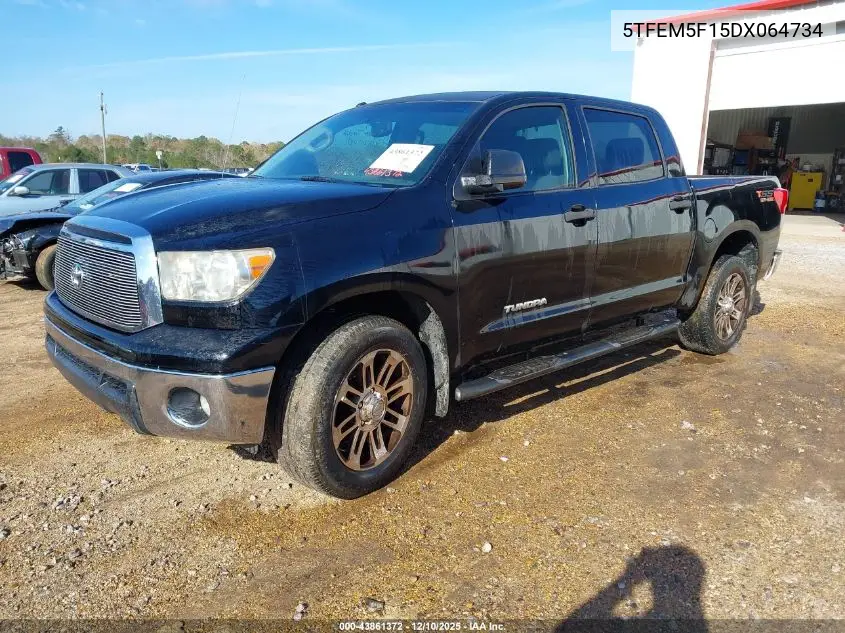 5TFEM5F15DX064734 2013 Toyota Tundra Grade 4.6L V8
