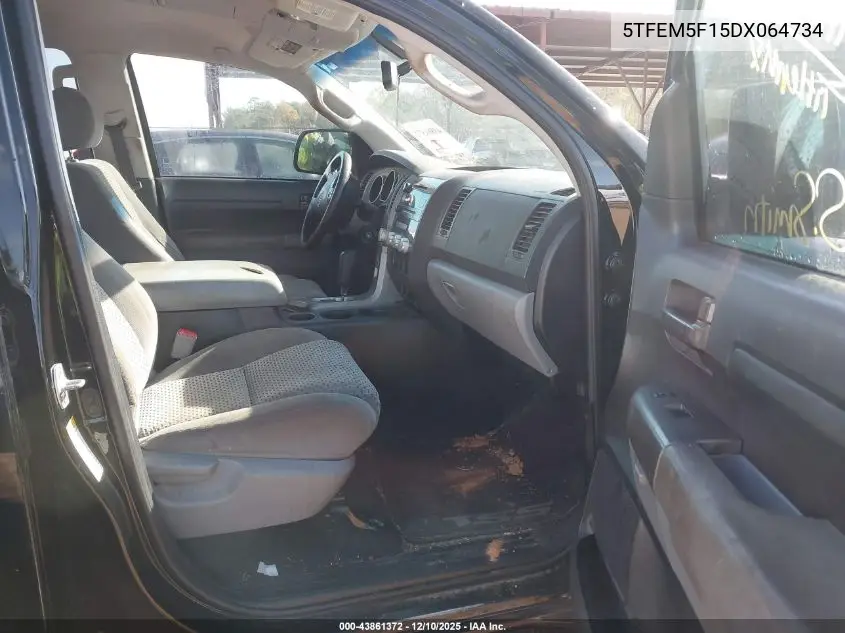 5TFEM5F15DX064734 2013 Toyota Tundra Grade 4.6L V8