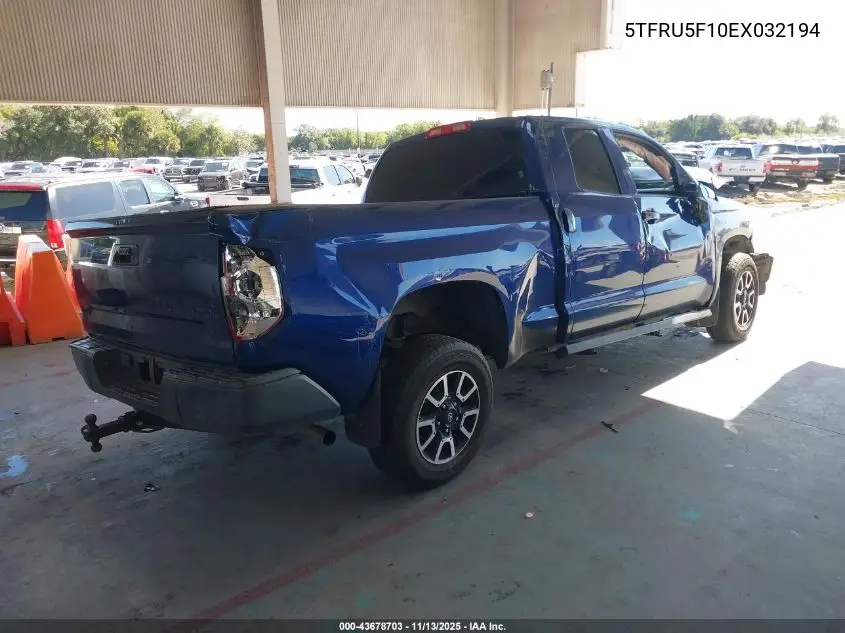 5TFRU5F10EX032194 2014 Toyota Tundra 2Wd Truck Sr/Sr V6