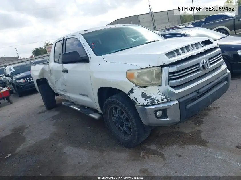 5TFRM5F15EX069452 2014 Toyota Tundra Sr5 4.6L V8