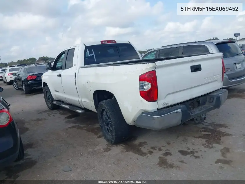 5TFRM5F15EX069452 2014 Toyota Tundra Sr5 4.6L V8
