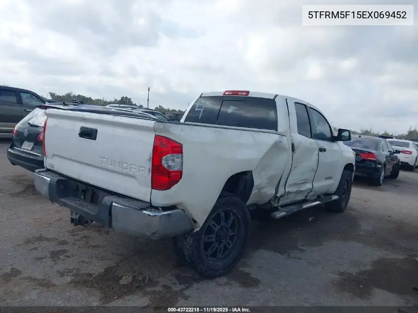5TFRM5F15EX069452 2014 Toyota Tundra Sr5 4.6L V8