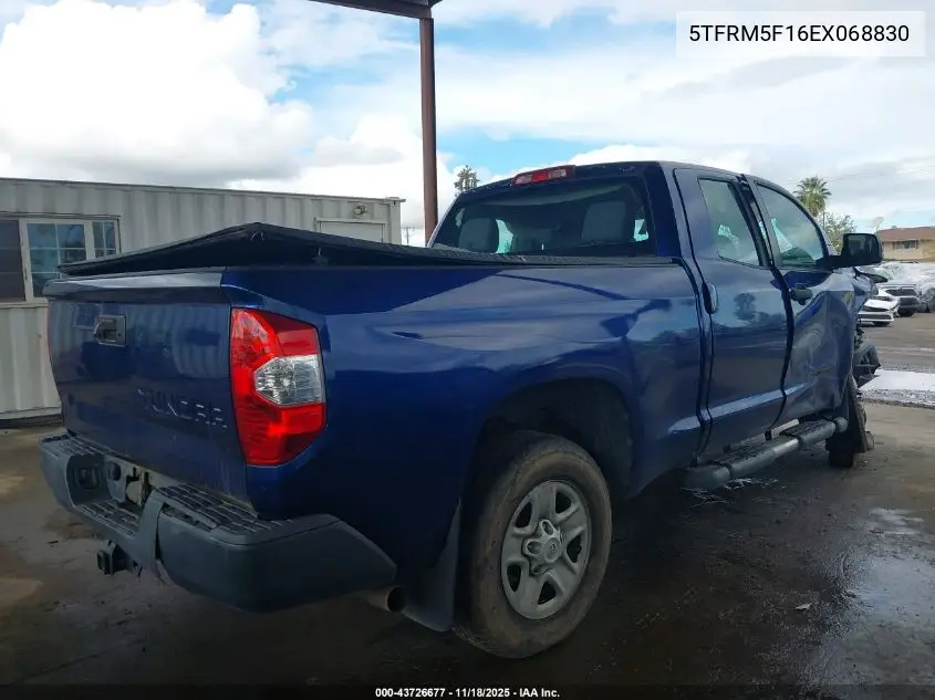 5TFRM5F16EX068830 2014 Toyota Tundra Sr 4.6L V8
