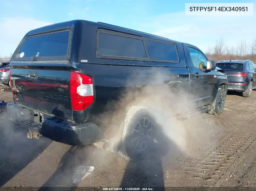 5TFPY5F14EX340951 2014 Toyota Tundra Sr 5.7L V8