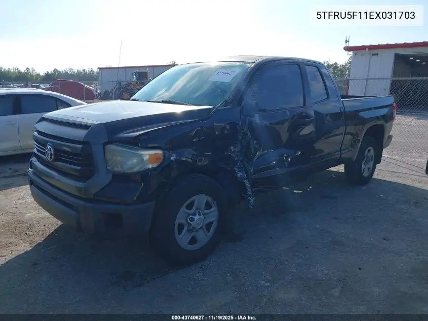 5TFRU5F11EX031703 2014 Toyota Tundra 2Wd Truck Sr/Sr V6